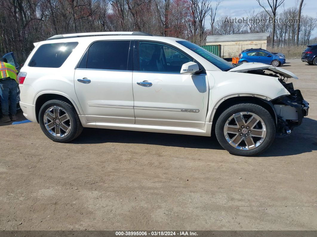 2012 Gmc Acadia Denali White vin: 1GKKVTED4CJ179265