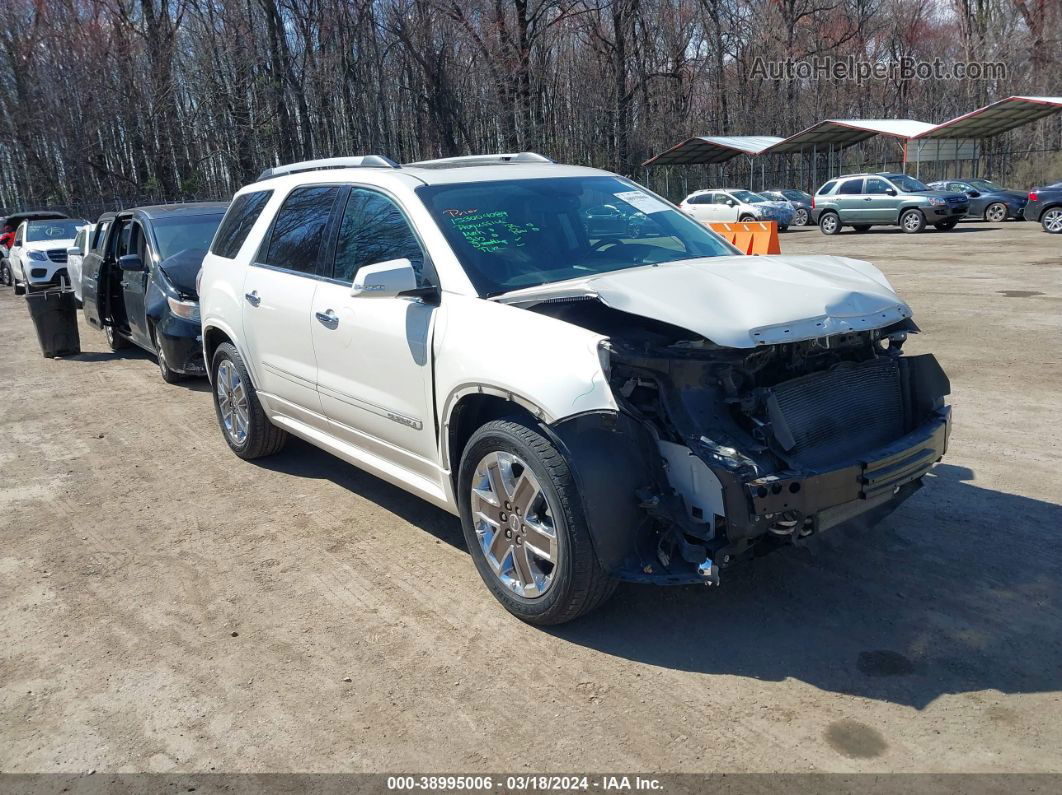 2012 Gmc Acadia Denali White vin: 1GKKVTED4CJ179265