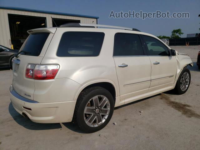 2012 Gmc Acadia Denali White vin: 1GKKVTED4CJ184904