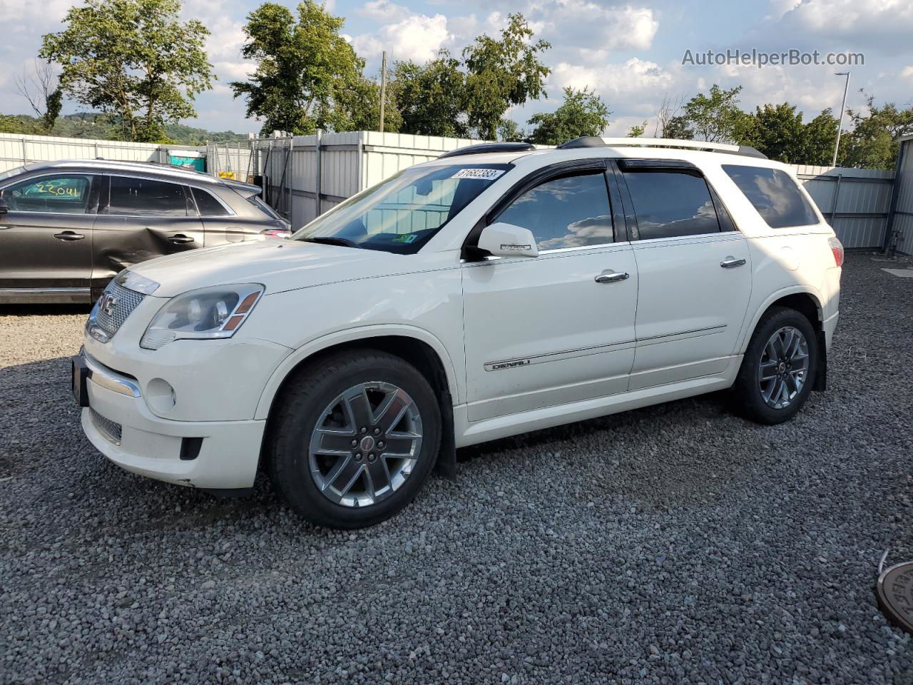 2012 Gmc Acadia Denali White vin: 1GKKVTED4CJ195191