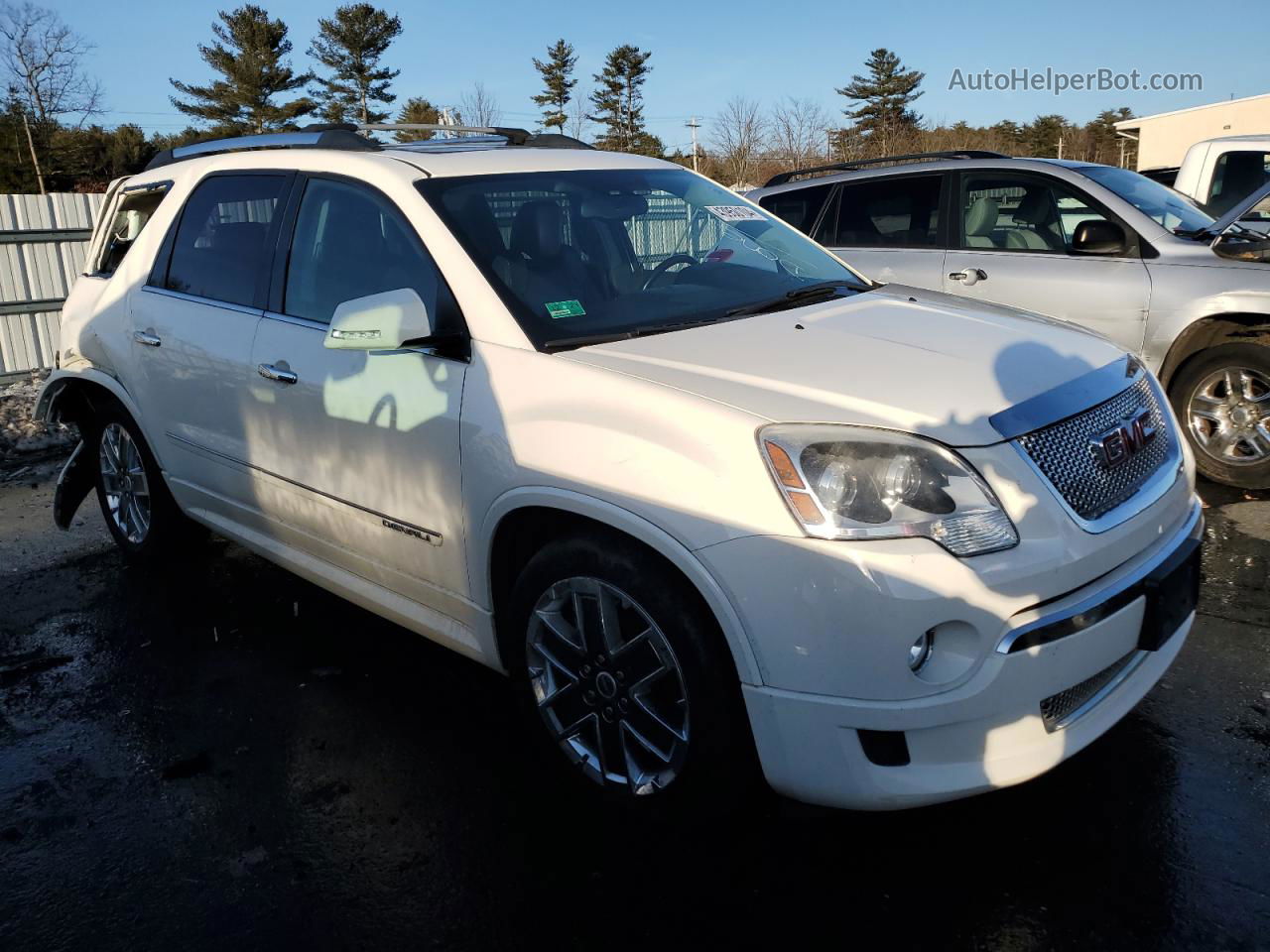 2012 Gmc Acadia Denali White vin: 1GKKVTED4CJ314390