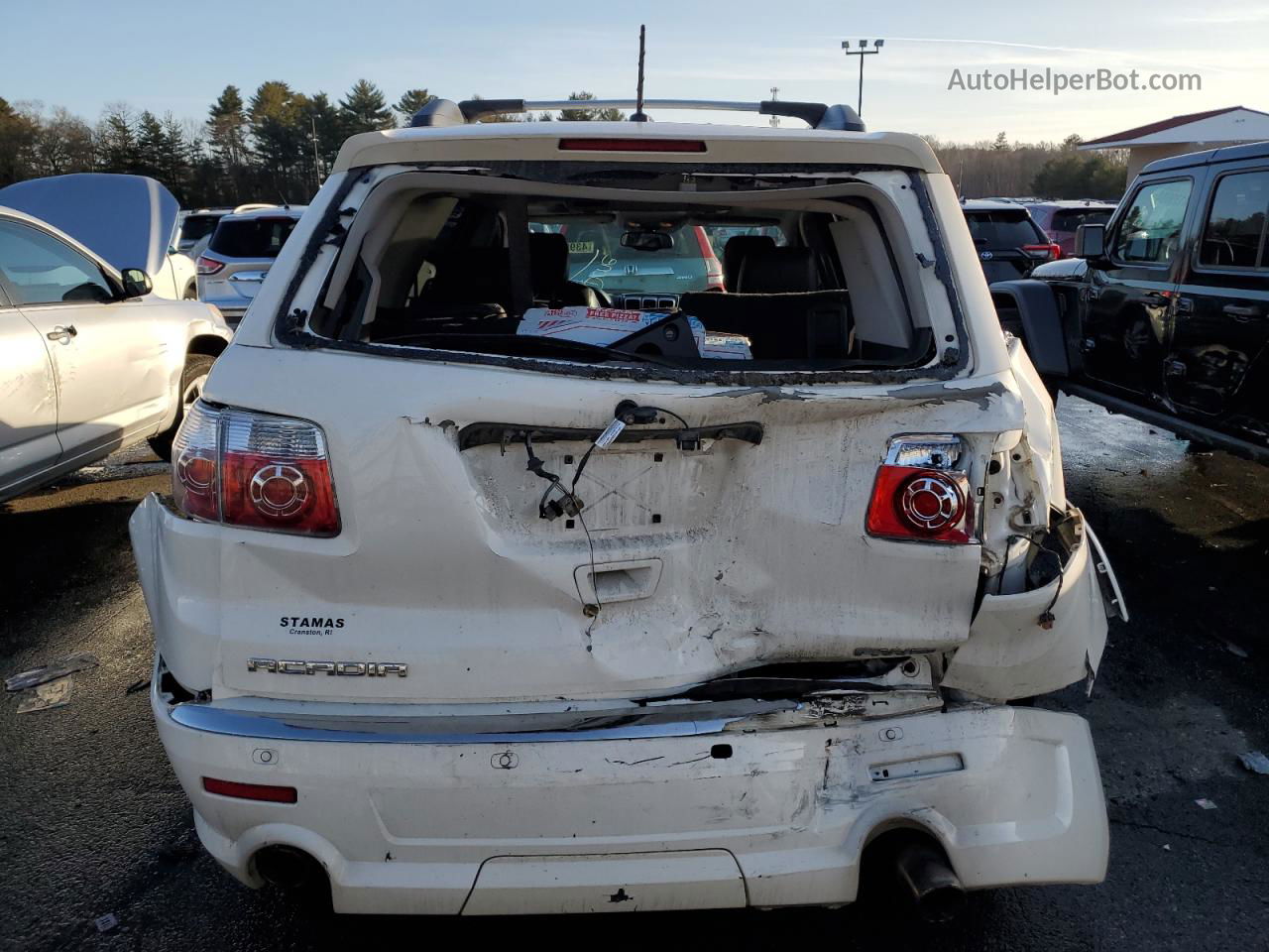 2012 Gmc Acadia Denali White vin: 1GKKVTED4CJ314390