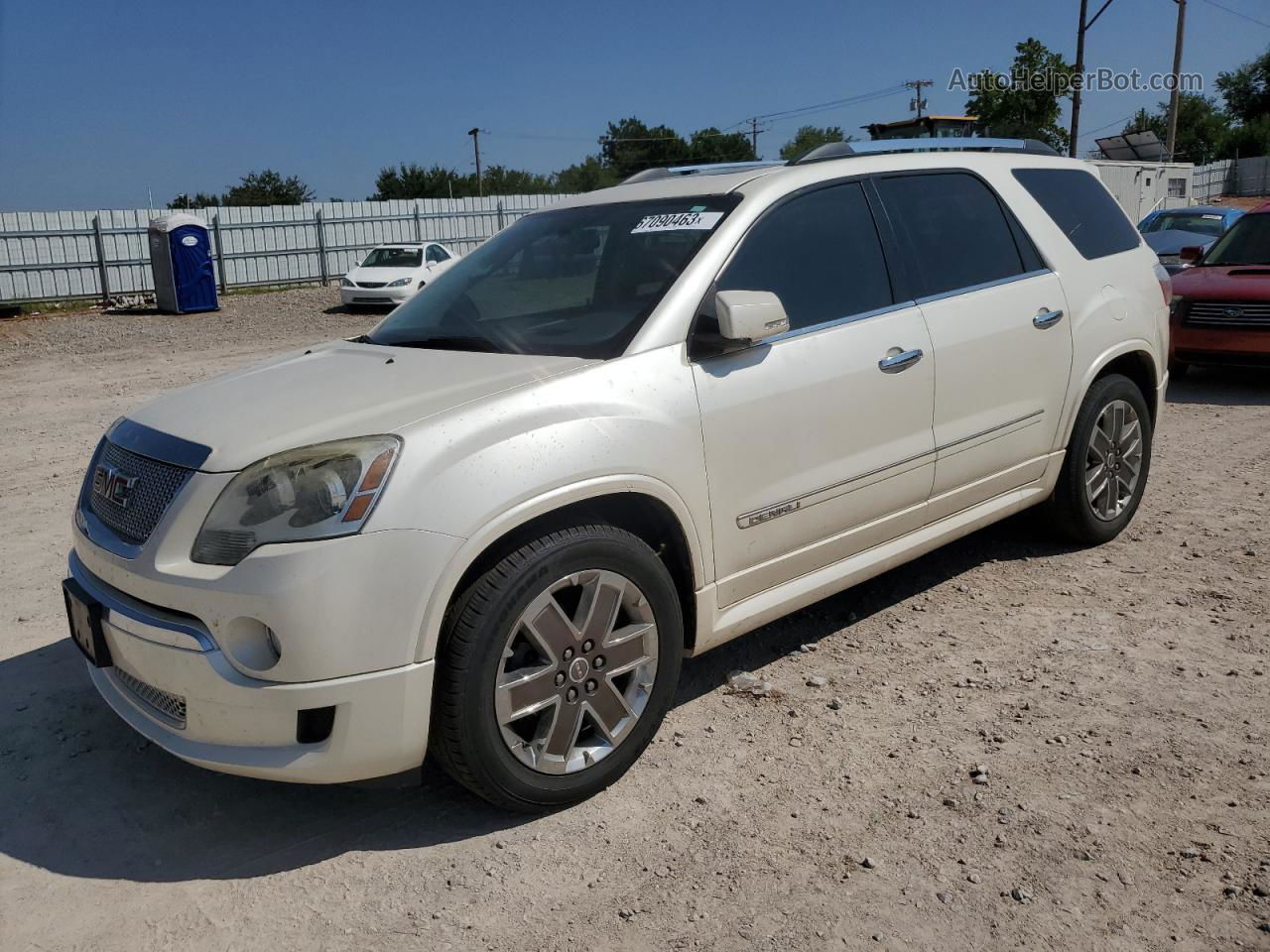 2012 Gmc Acadia Denali White vin: 1GKKVTED4CJ346840