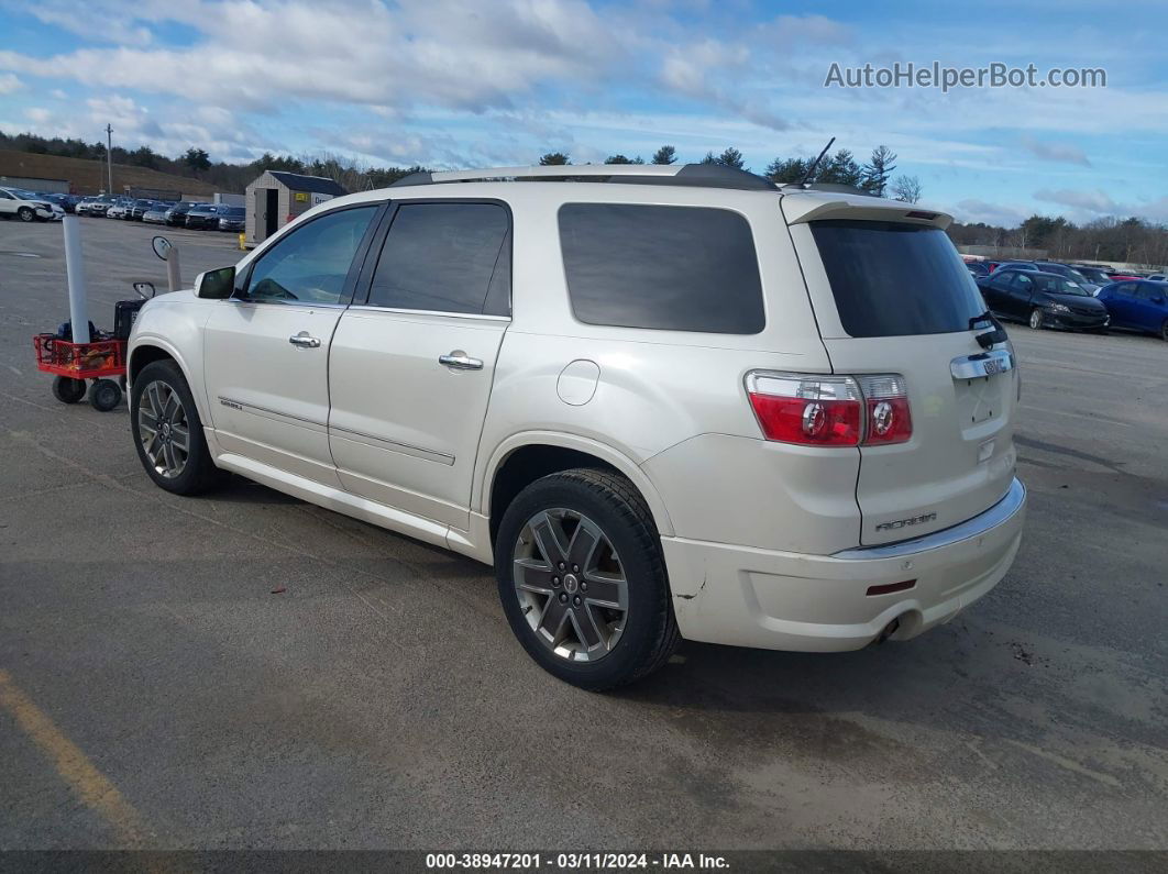 2012 Gmc Acadia Denali White vin: 1GKKVTED5CJ253633