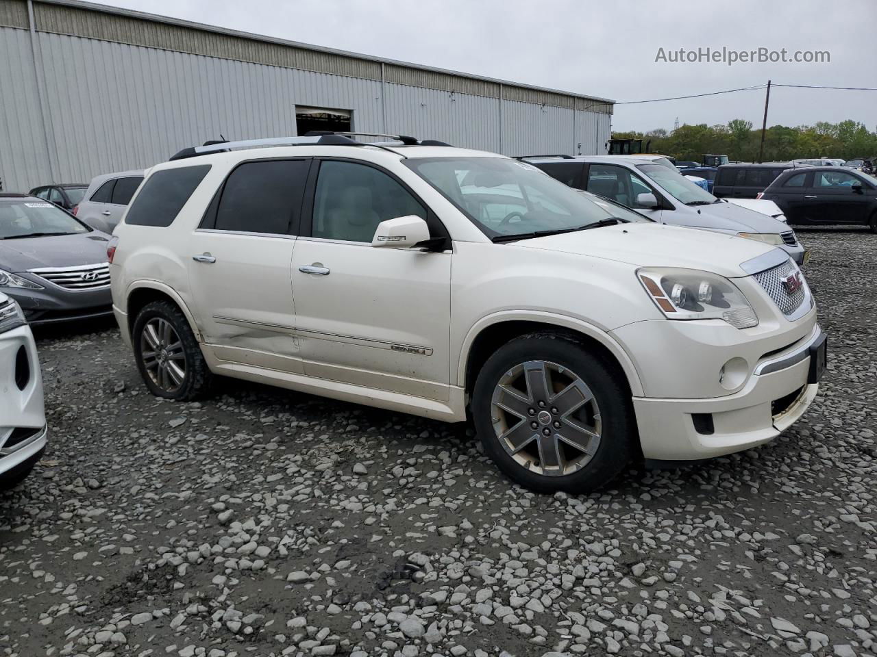 2012 Gmc Acadia Denali White vin: 1GKKVTED5CJ316150