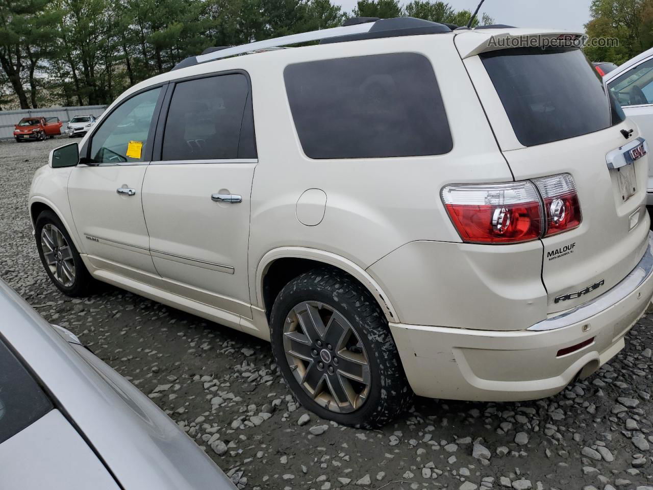 2012 Gmc Acadia Denali White vin: 1GKKVTED5CJ316150