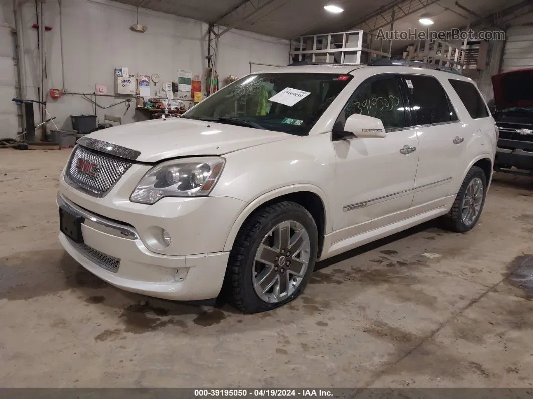 2012 Gmc Acadia Denali White vin: 1GKKVTED5CJ330954