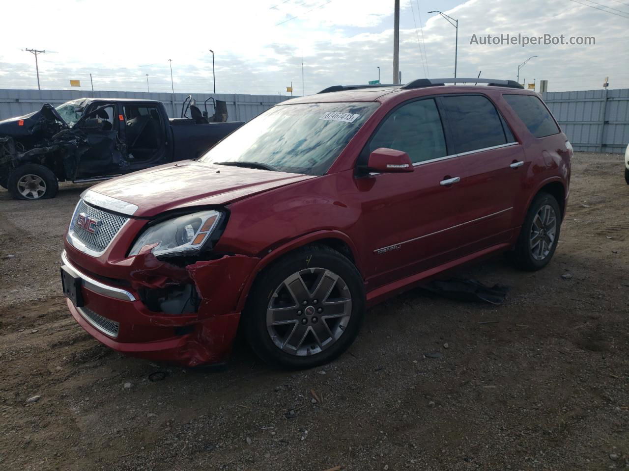 2012 Gmc Acadia Denali Red vin: 1GKKVTED6CJ269520