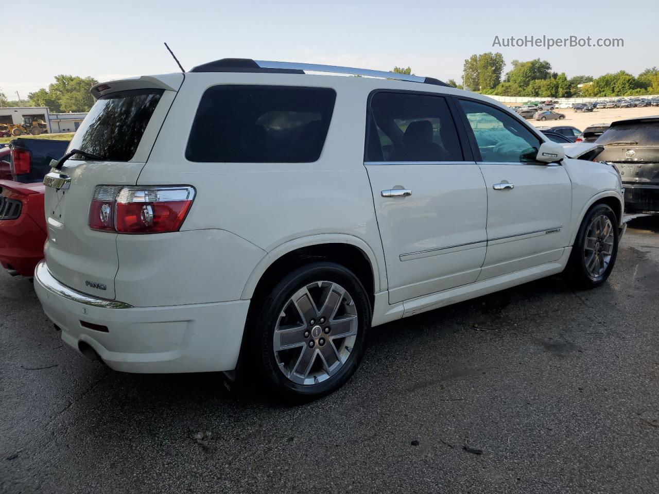 2012 Gmc Acadia Denali White vin: 1GKKVTED6CJ272661