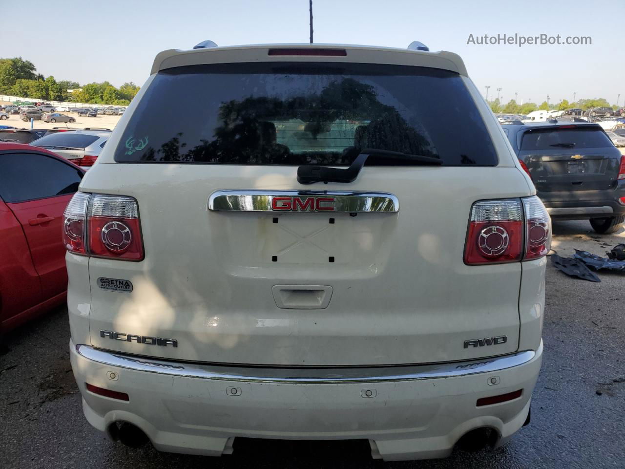 2012 Gmc Acadia Denali White vin: 1GKKVTED6CJ272661