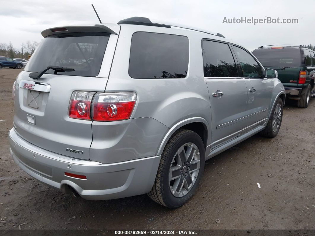 2012 Gmc Acadia Denali Серебряный vin: 1GKKVTED6CJ395571