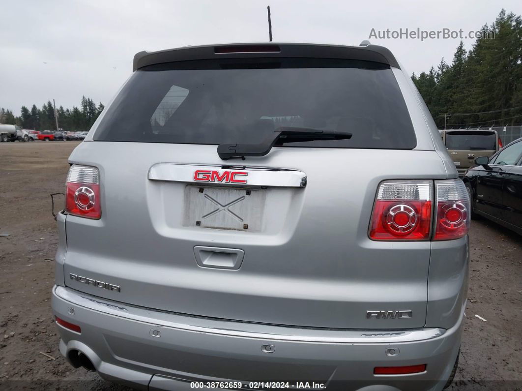 2012 Gmc Acadia Denali Серебряный vin: 1GKKVTED6CJ395571