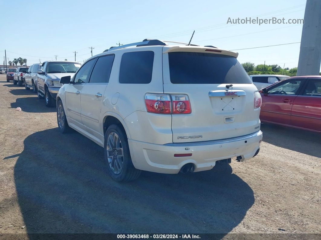 2012 Gmc Acadia Denali White vin: 1GKKVTED6CJ397854