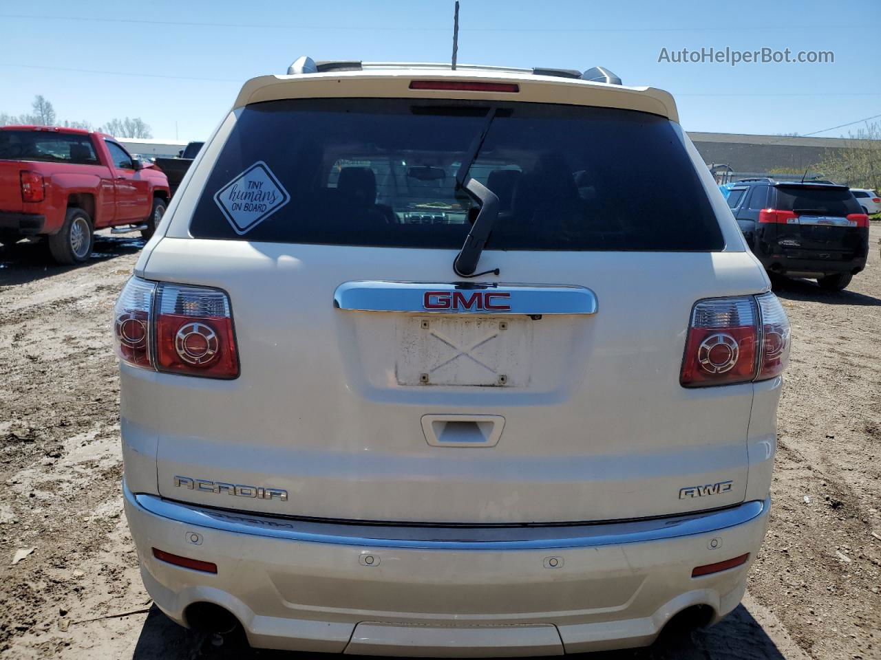 2012 Gmc Acadia Denali White vin: 1GKKVTED6CJ408318