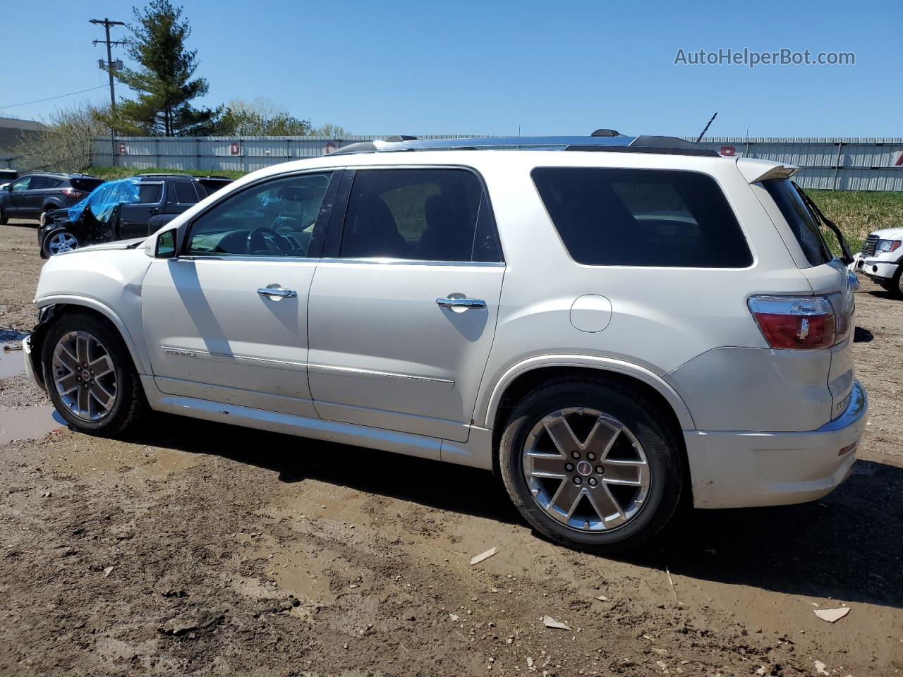 2012 Gmc Acadia Denali White vin: 1GKKVTED6CJ408318