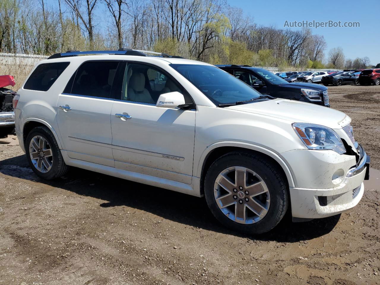 2012 Gmc Acadia Denali White vin: 1GKKVTED6CJ408318