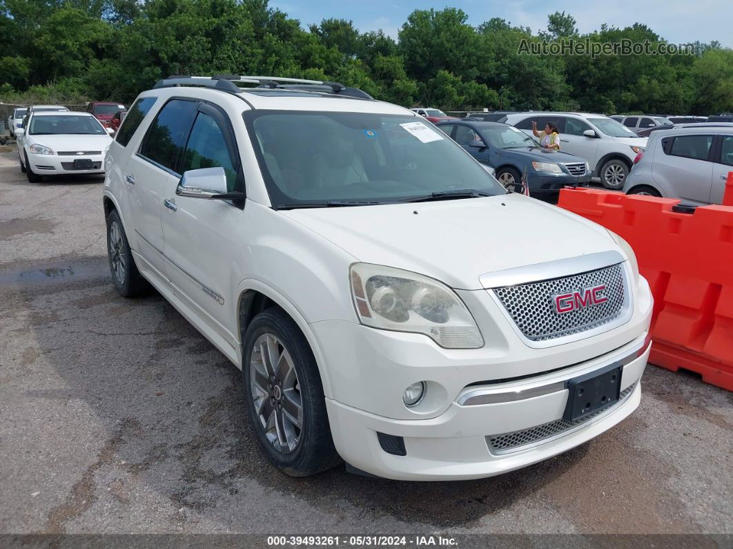 2012 Gmc Acadia Denali White vin: 1GKKVTED8CJ232632