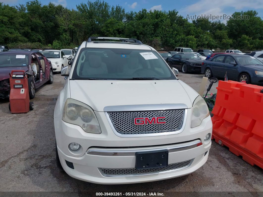 2012 Gmc Acadia Denali White vin: 1GKKVTED8CJ232632