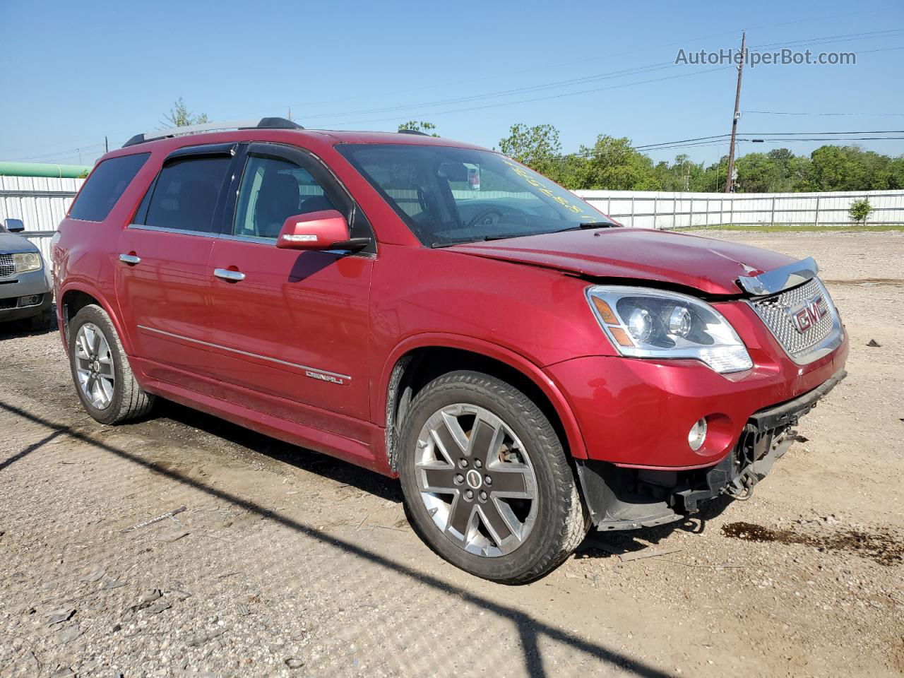 2012 Gmc Acadia Denali Red vin: 1GKKVTED8CJ245574