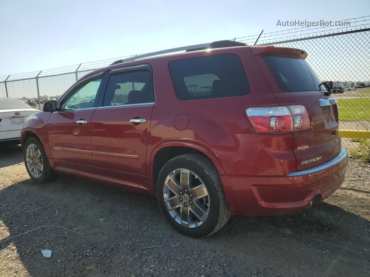 2012 Gmc Acadia Denali Red vin: 1GKKVTED8CJ245574