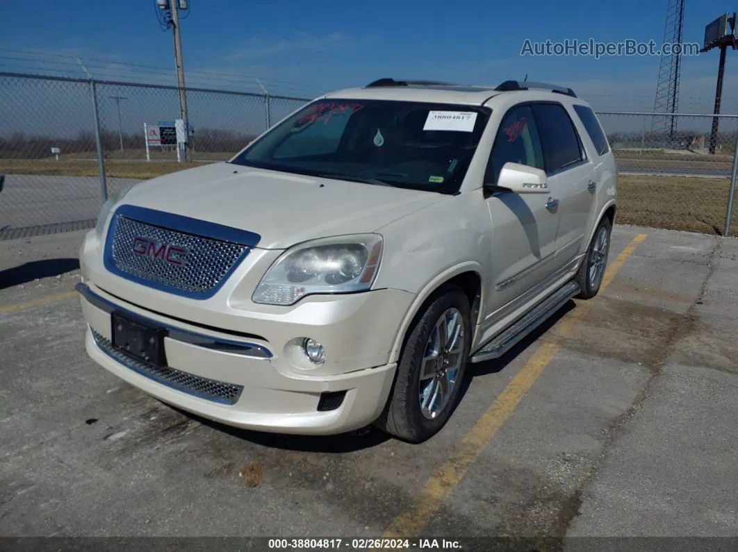 2012 Gmc Acadia Denali White vin: 1GKKVTED8CJ261192