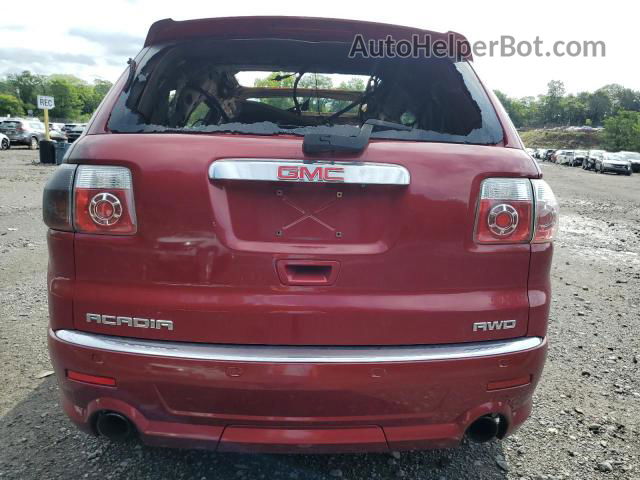 2012 Gmc Acadia Denali Red vin: 1GKKVTED8CJ315333