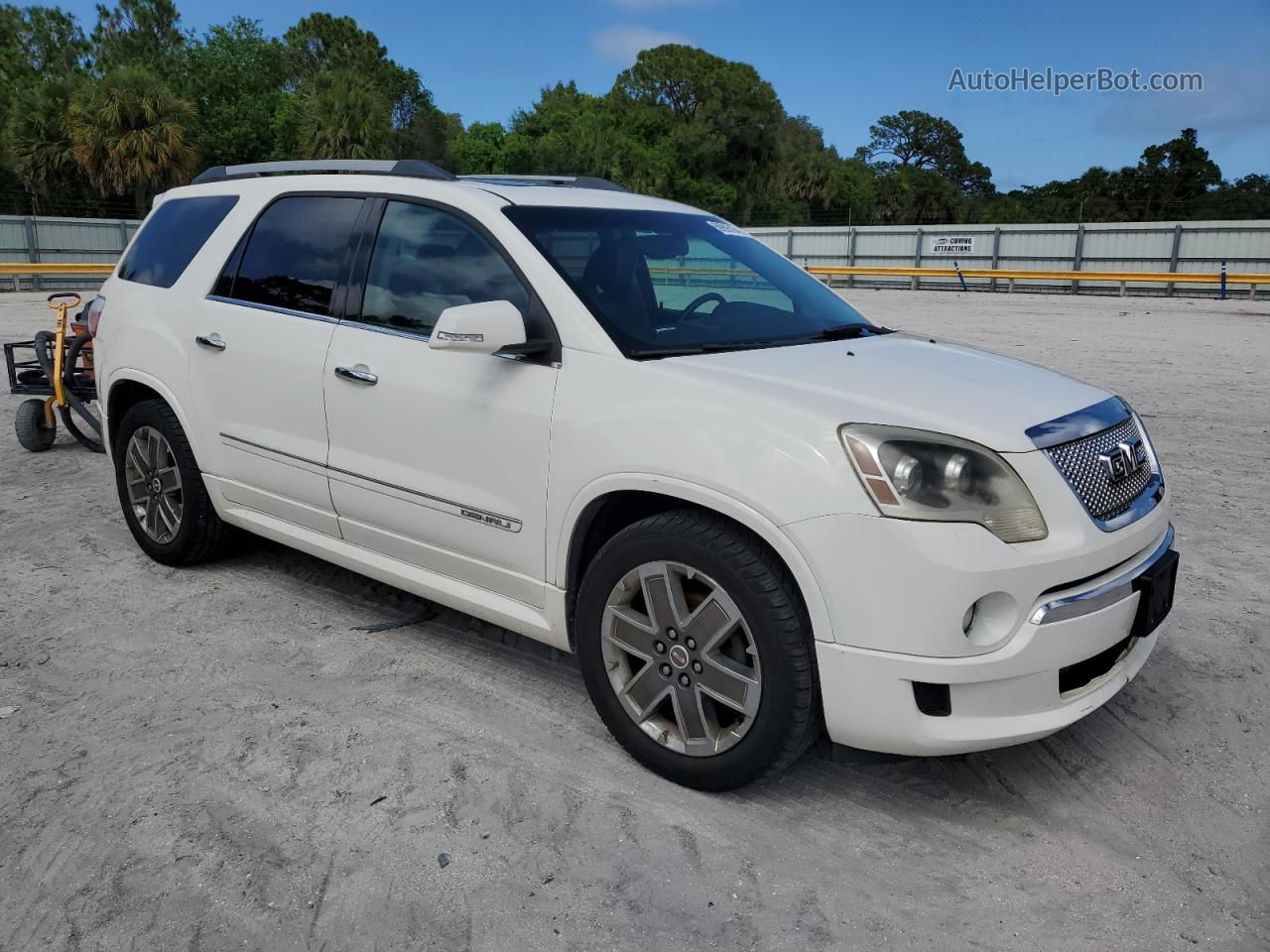 2012 Gmc Acadia Denali White vin: 1GKKVTED9CJ182226