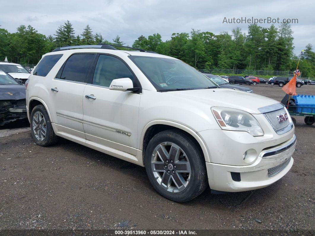 2012 Gmc Acadia Denali Белый vin: 1GKKVTED9CJ326969