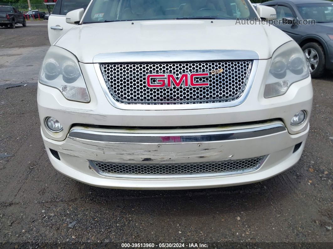 2012 Gmc Acadia Denali White vin: 1GKKVTED9CJ326969