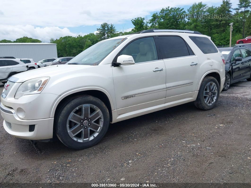 2012 Gmc Acadia Denali White vin: 1GKKVTED9CJ326969