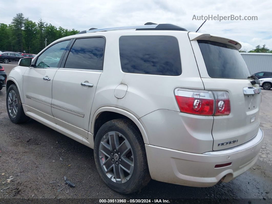 2012 Gmc Acadia Denali White vin: 1GKKVTED9CJ326969