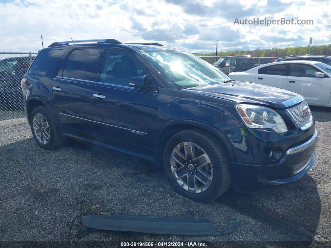 2012 Gmc Acadia Denali Dark Blue vin: 1GKKVTED9CJ358451