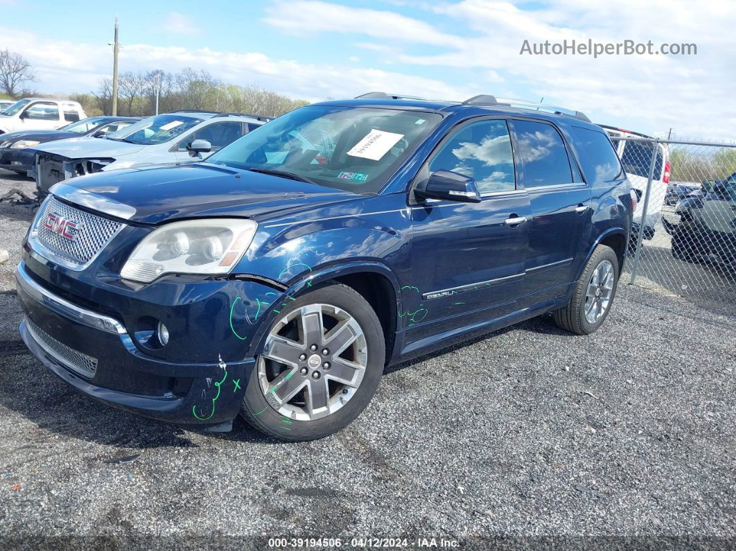 2012 Gmc Acadia Denali Dark Blue vin: 1GKKVTED9CJ358451