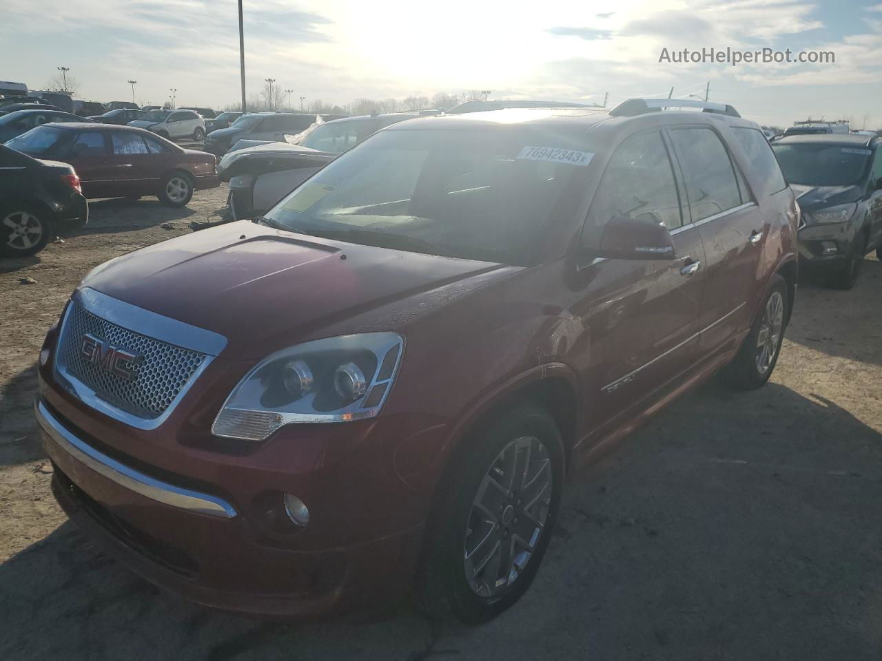 2012 Gmc Acadia Denali Red vin: 1GKKVTED9CJ412914