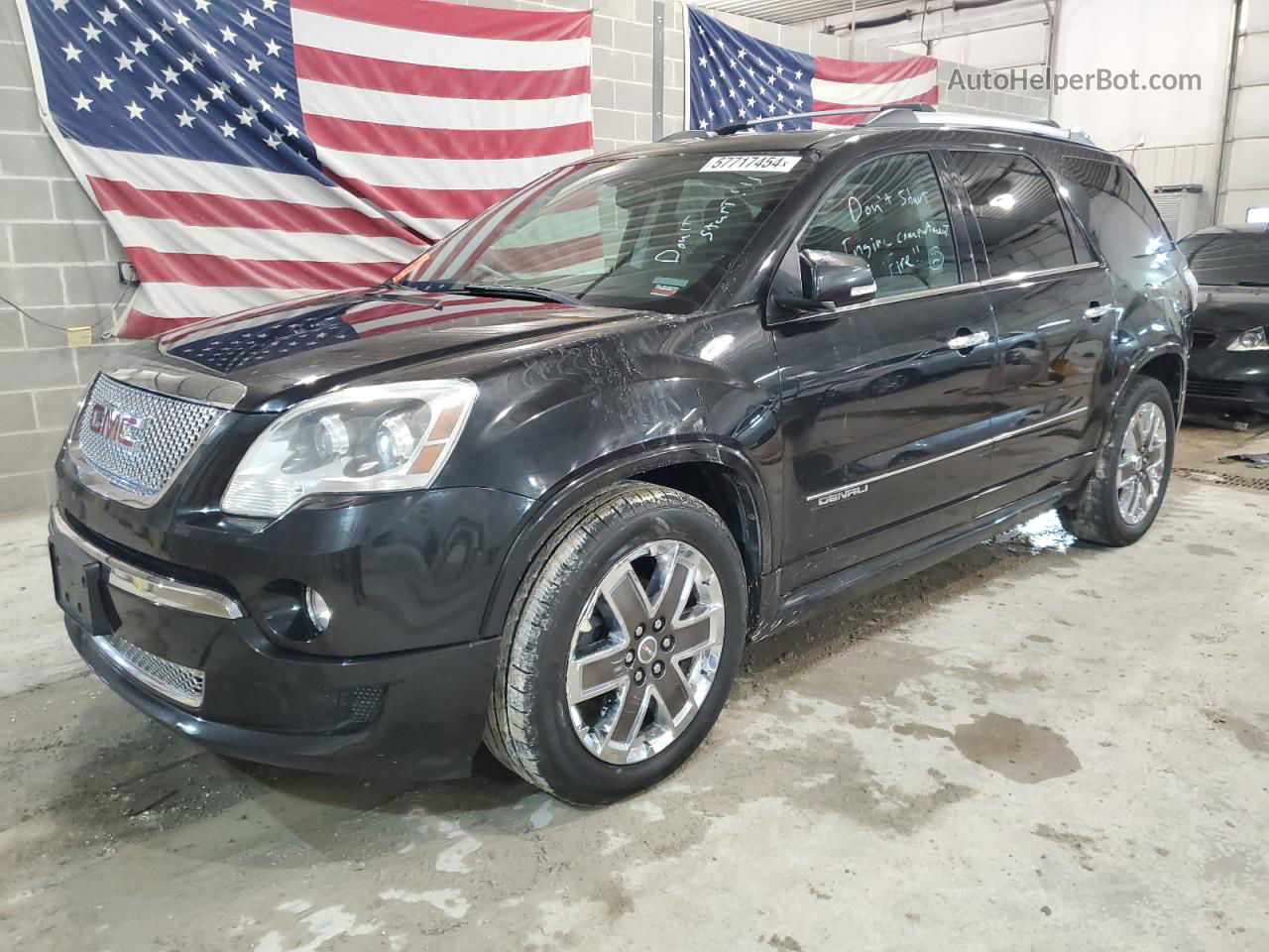 2012 Gmc Acadia Denali Black vin: 1GKKVTEDXCJ173163