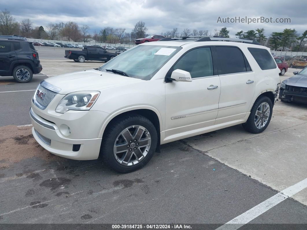 2012 Gmc Acadia Denali White vin: 1GKKVTEDXCJ259668