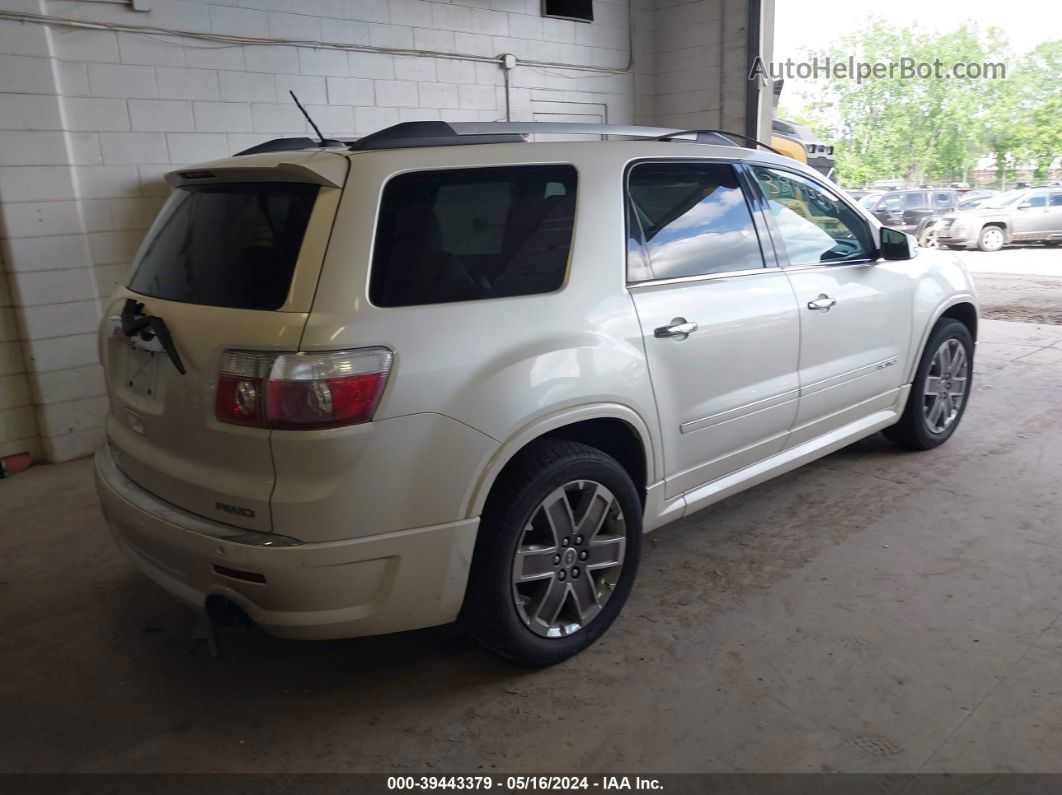 2012 Gmc Acadia Denali White vin: 1GKKVTEDXCJ272405