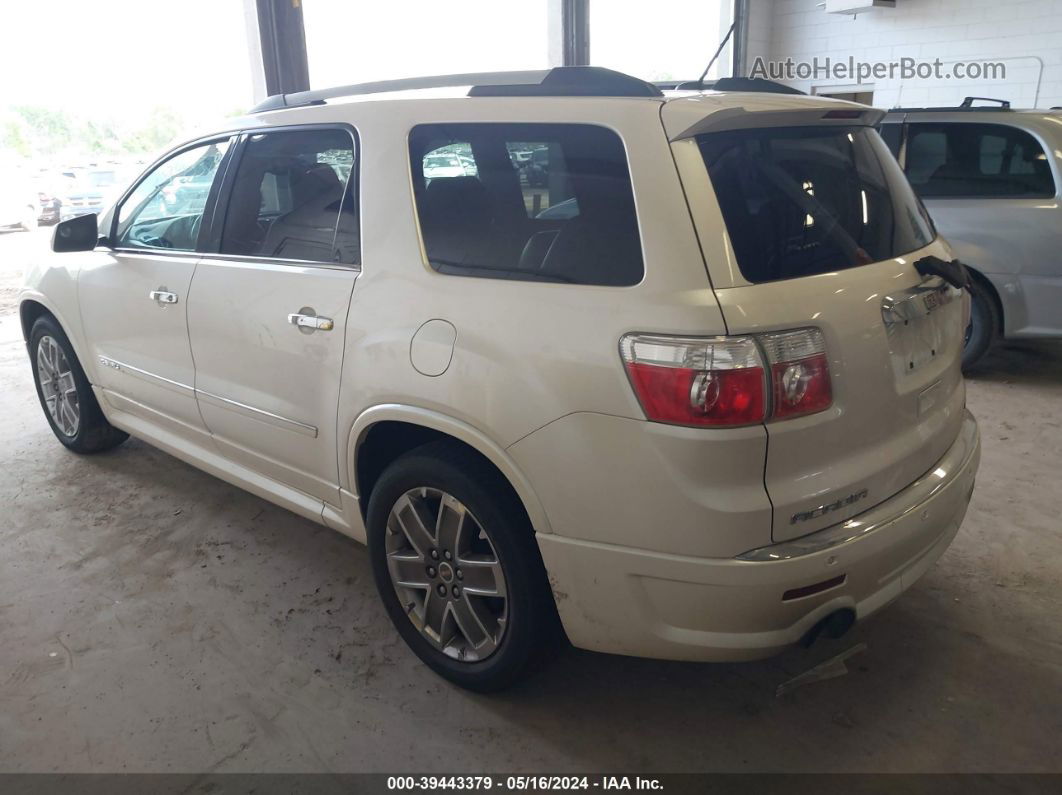 2012 Gmc Acadia Denali White vin: 1GKKVTEDXCJ272405