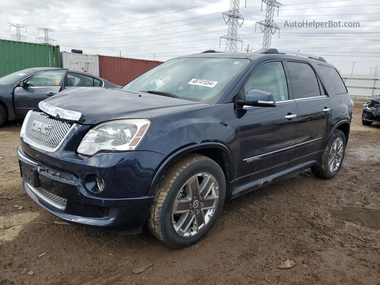 2012 Gmc Acadia Denali Blue vin: 1GKKVTEDXCJ315589