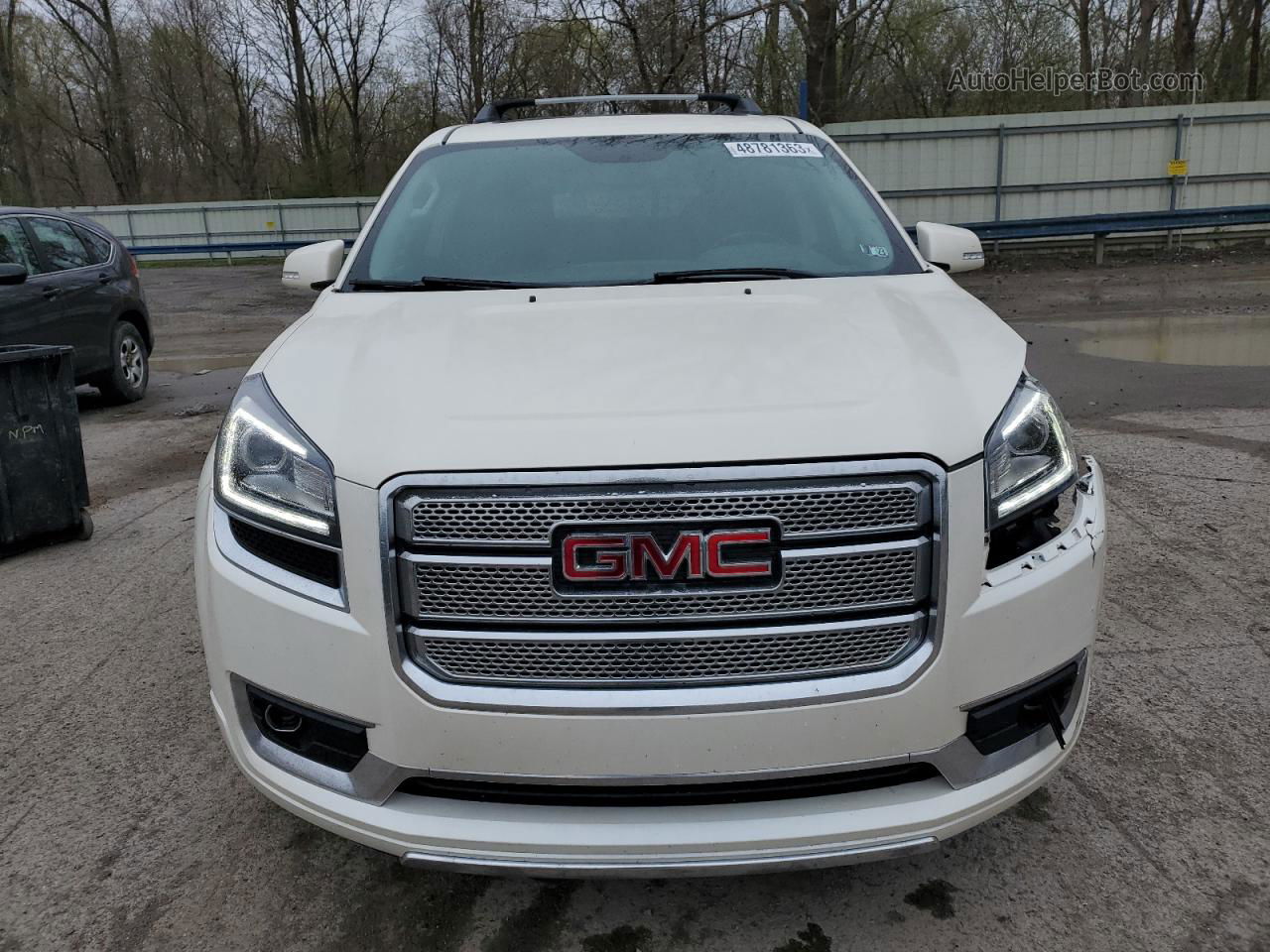 2013 Gmc Acadia Denali White vin: 1GKKVTKD0DJ130487