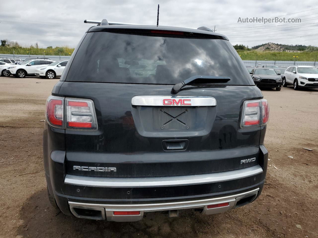 2013 Gmc Acadia Denali Черный vin: 1GKKVTKD0DJ148214