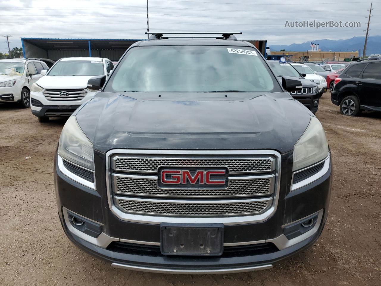 2013 Gmc Acadia Denali Черный vin: 1GKKVTKD0DJ148214