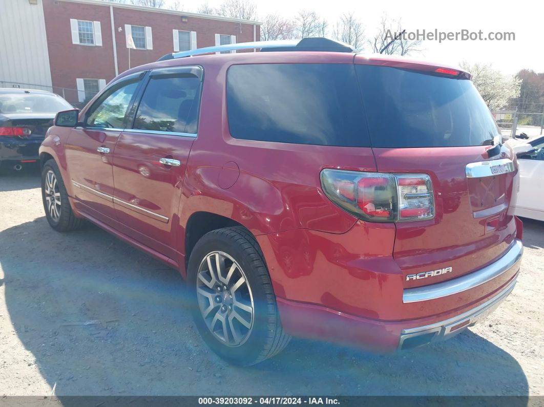 2013 Gmc Acadia Denali Red vin: 1GKKVTKD0DJ203681