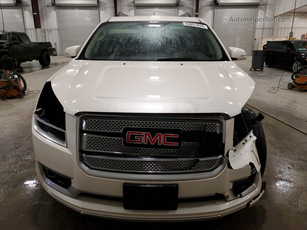 2013 Gmc Acadia Denali White vin: 1GKKVTKD0DJ223588