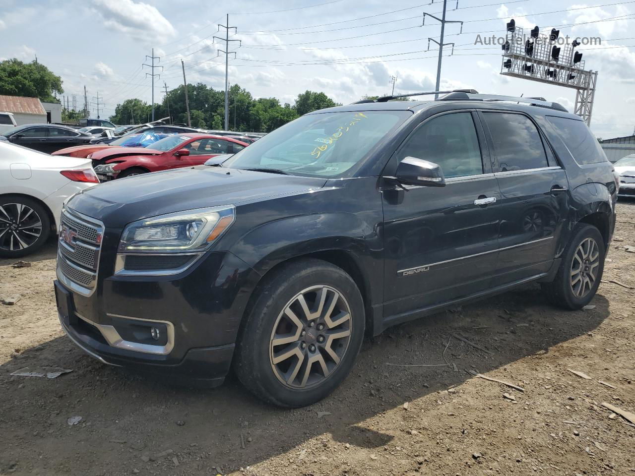 2014 Gmc Acadia Denali Черный vin: 1GKKVTKD0EJ212205