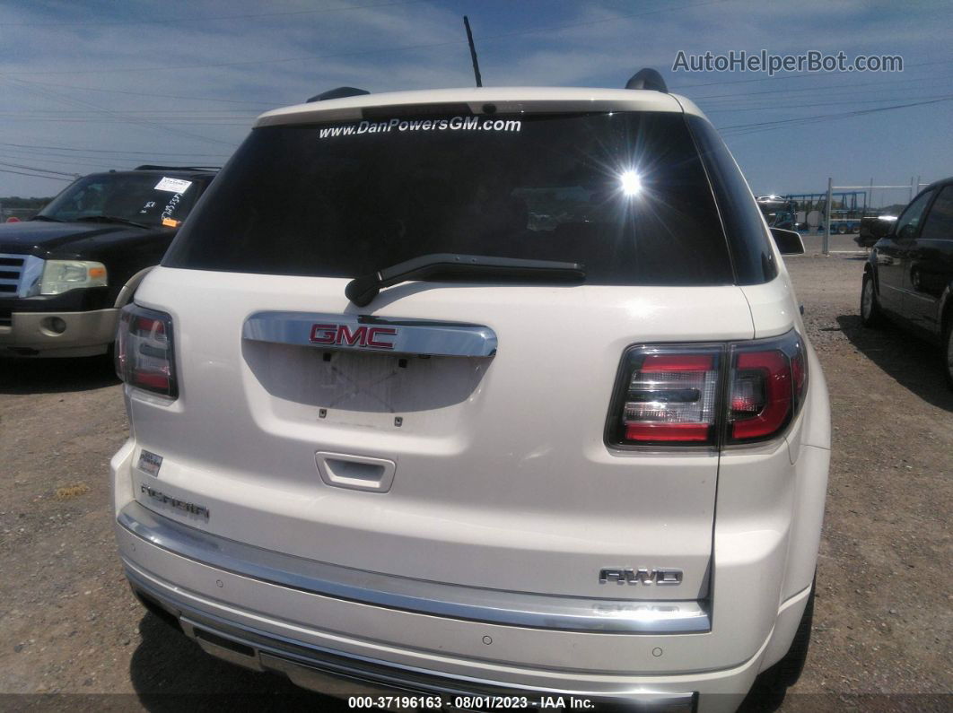 2014 Gmc Acadia Denali White vin: 1GKKVTKD0EJ223057