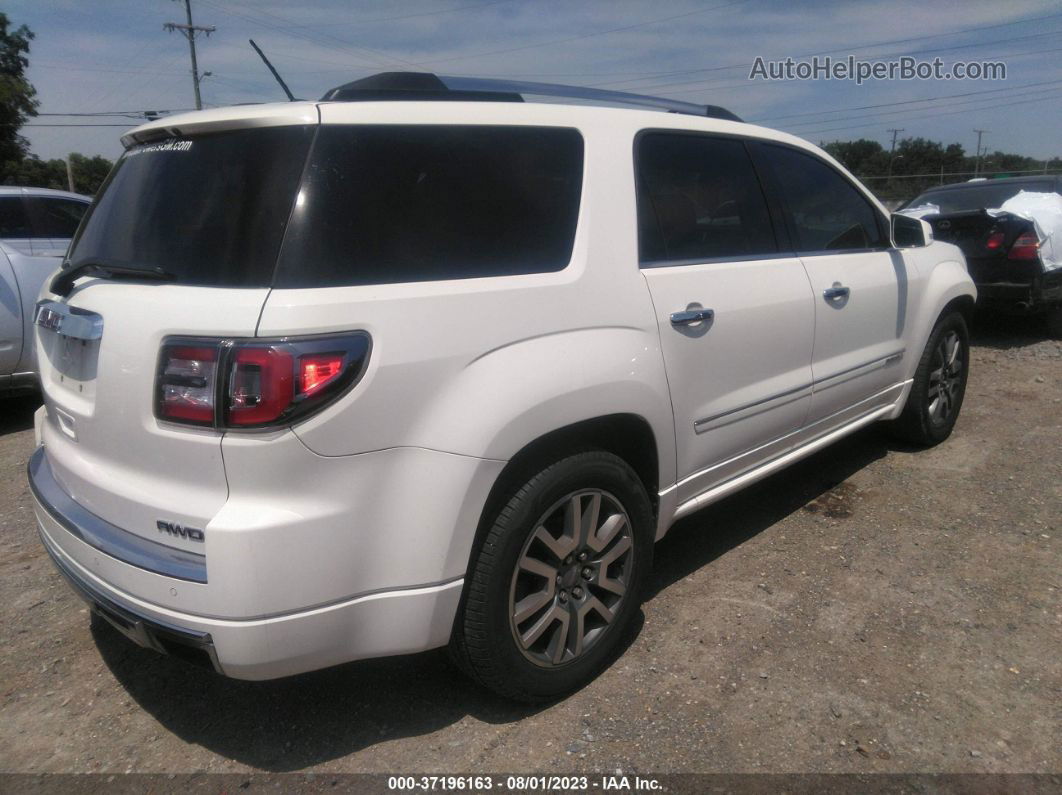 2014 Gmc Acadia Denali White vin: 1GKKVTKD0EJ223057