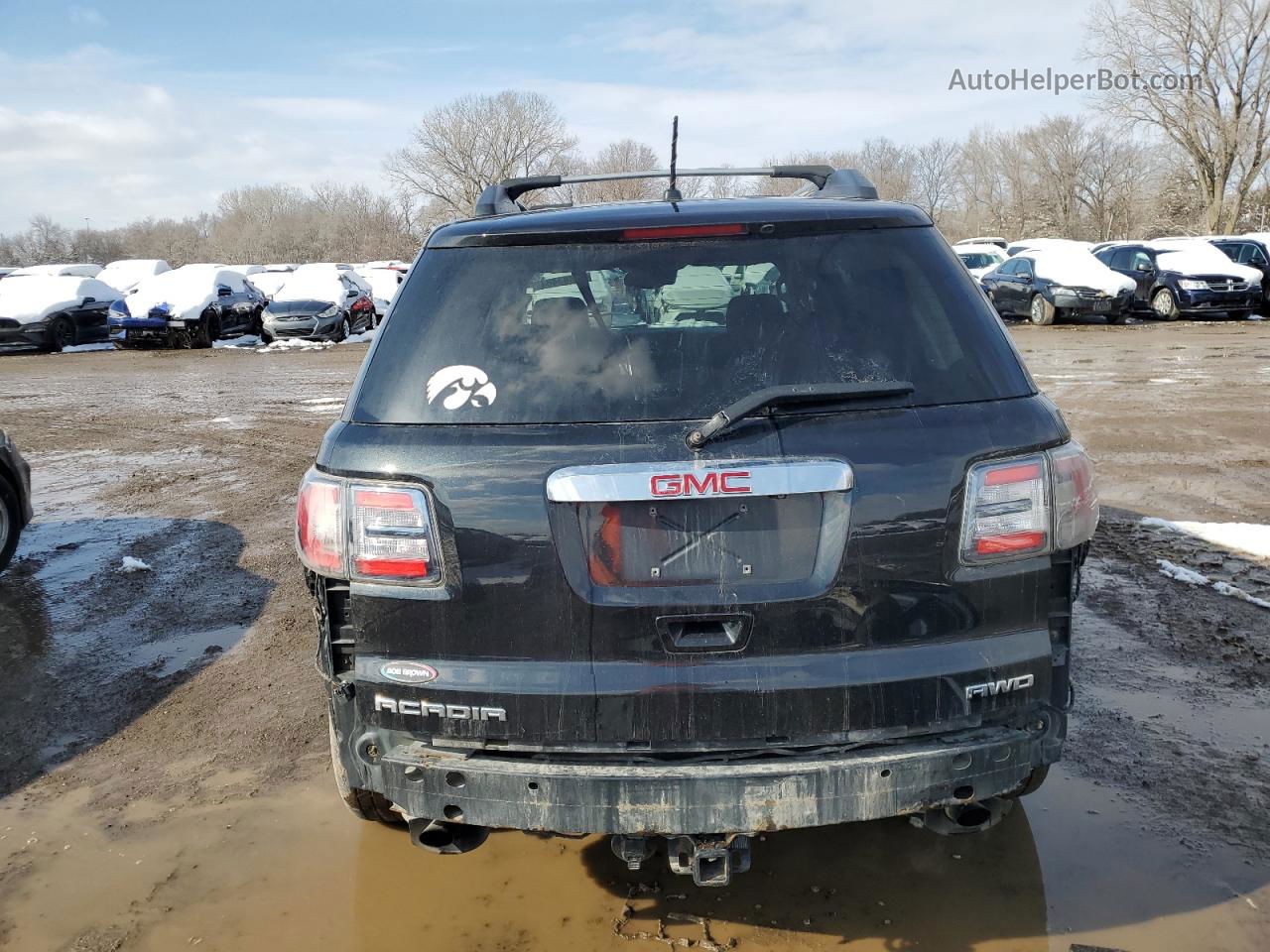 2014 Gmc Acadia Denali Black vin: 1GKKVTKD0EJ295666