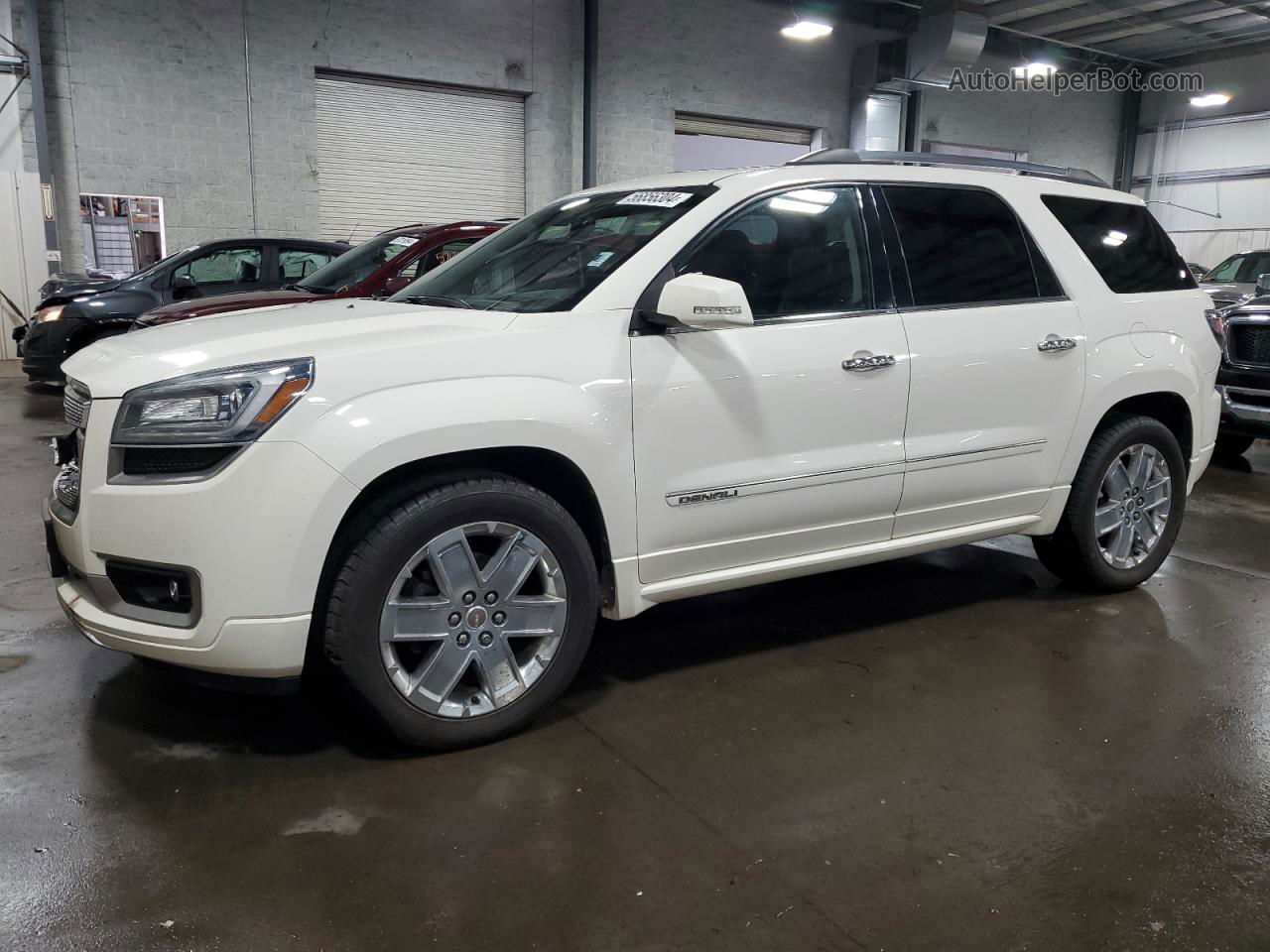 2014 Gmc Acadia Denali White vin: 1GKKVTKD0EJ370558