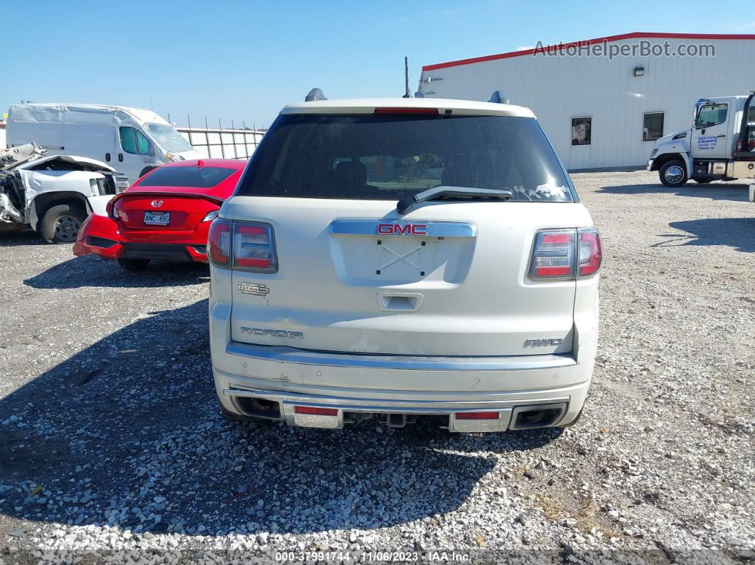 2013 Gmc Acadia Denali White vin: 1GKKVTKD1DJ142955